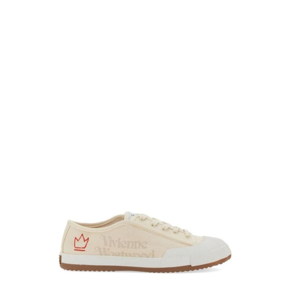 VIVIENNE WESTWOOD Canvas Low-Top Sneakers Men WHITE